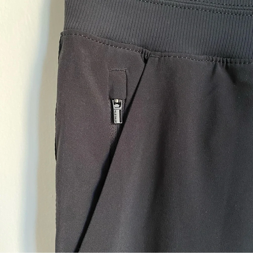 NWOT Athleta Nolita Slim Tapered Cropped Pants Black 24 - Picture 5 of 8